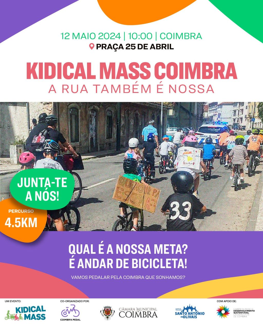 Kidical Mass Coimbra – 12 de Maio de 2024